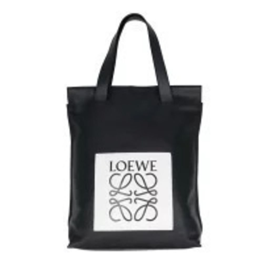 Loewe Anagram Shopper Top Handle Bag Leather Black
